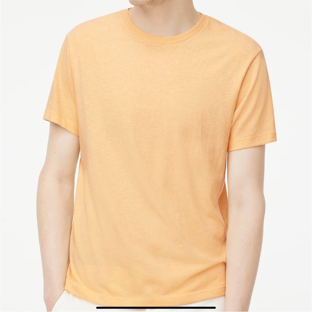 NWOT J. Crew Men's Washed Jersey T-shirt Collar seam needs repair